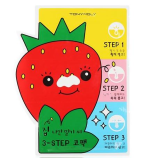TONYMOLY _Runaway Strawberry Seeds 3 Step Nose Pack 